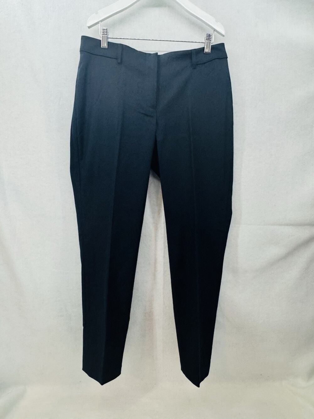 NWT J.Mclaughlin Navy Blue Pippa Cotton Pants Straight Leg Flat Front sz 10 $178